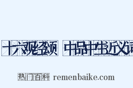 十六观经颂·中品中生近义词是什么意思的图片